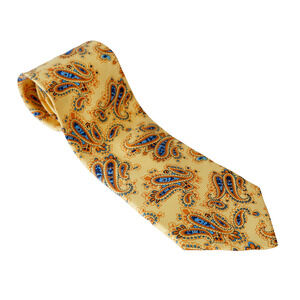 VTG Barbara Blank New York Silk Paisley Tie Luxury Wedding Business Retro Career